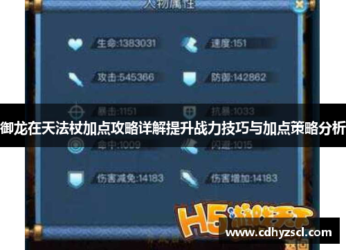 御龙在天法杖加点攻略详解提升战力技巧与加点策略分析
